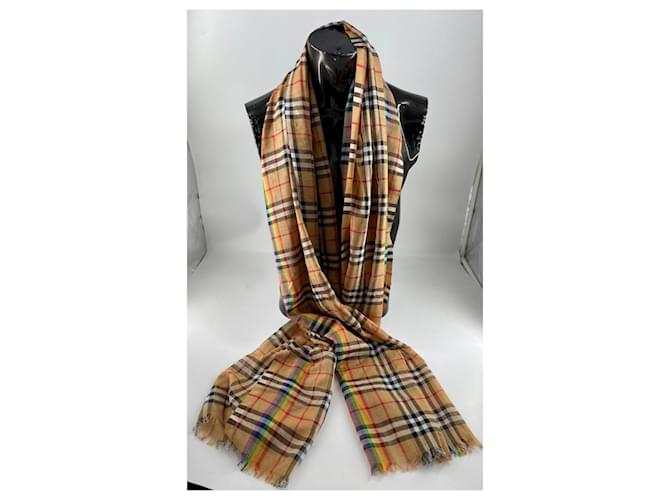 Bufanda de cuadros arcoíris Burberry Multicolor - vista 8
