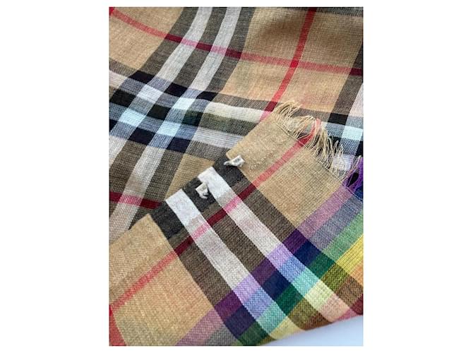 Bufanda de cuadros arcoíris Burberry Multicolor - vista 9