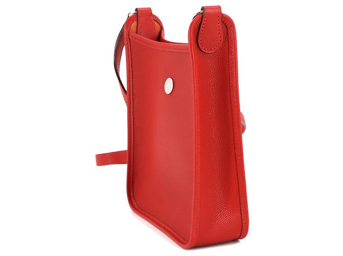Borsa a spalla Vespa TPM di Hermès in Rouge H Rosso - vista 4