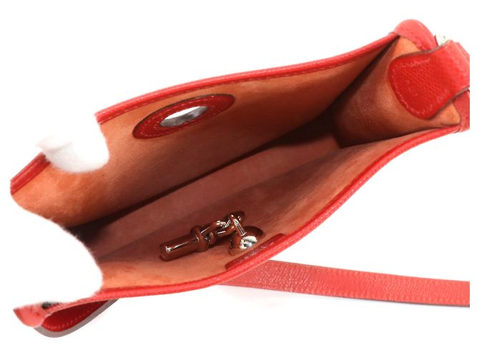 Borsa a spalla Vespa TPM di Hermès in Rouge H Rosso - vista 7