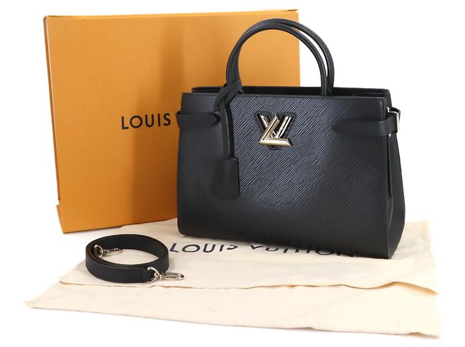 Borsa Tote Epi Twist di Louis Vuitton Nero - vista 2