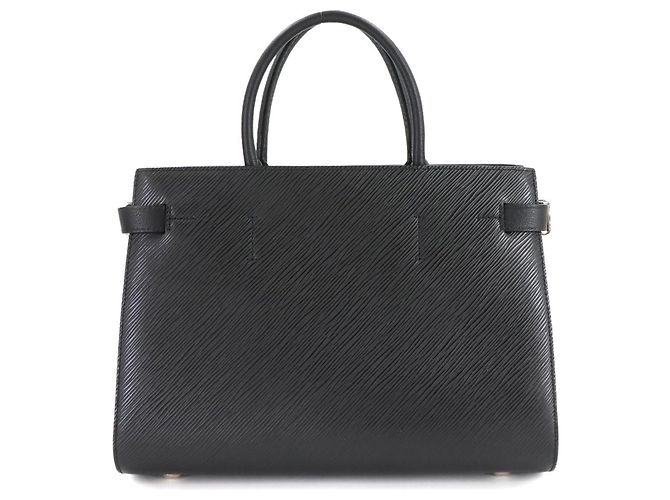 Borsa Tote Epi Twist di Louis Vuitton Nero - vista 3