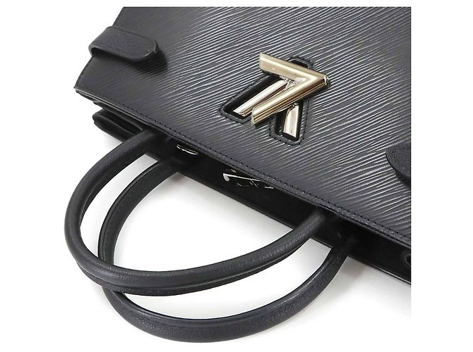 Borsa Tote Epi Twist di Louis Vuitton Nero - vista 6