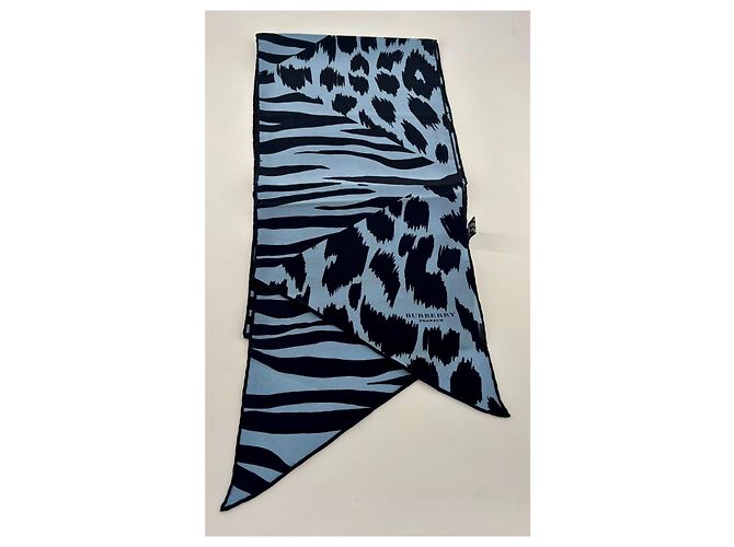 Sciarpa Burberry Prorsum – 100% Seta – stampa animale ibrida Multicolore - vista 10