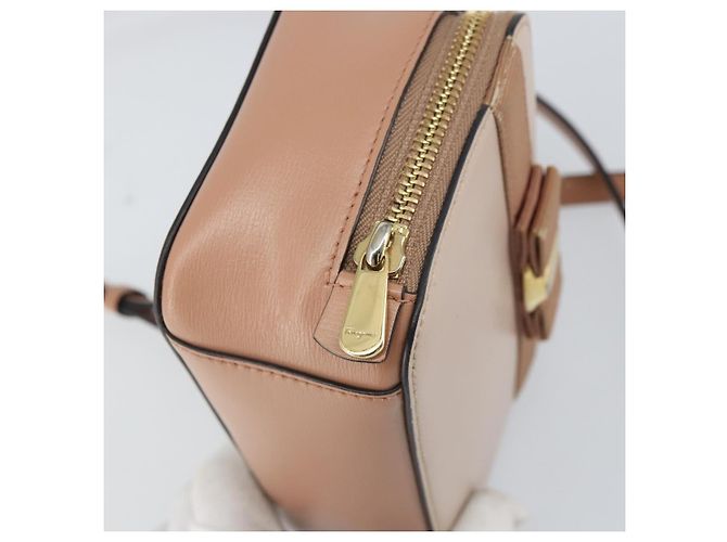 Borsa a mano in pelle Salvatore Ferragamo Vala 2 in 1 Rosa Oro Auth 161059 - vista 19