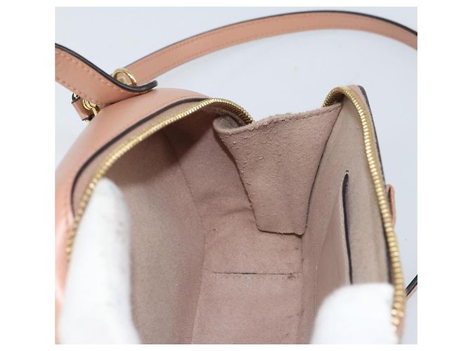 Borsa a mano in pelle Salvatore Ferragamo Vala 2 in 1 Rosa Oro Auth 161059 - vista 20