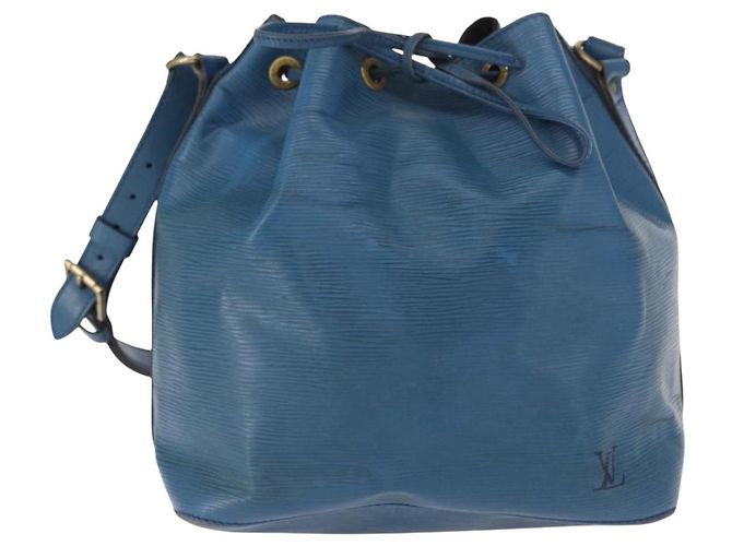 Noe LOUIS VUITTON Borsa a Spalla Petit Noé Epi Blu M44105 LV Auth 160554 - vista 13
