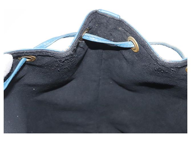 Noe LOUIS VUITTON Borsa a Spalla Petit Noé Epi Blu M44105 LV Auth 160554 - vista 18