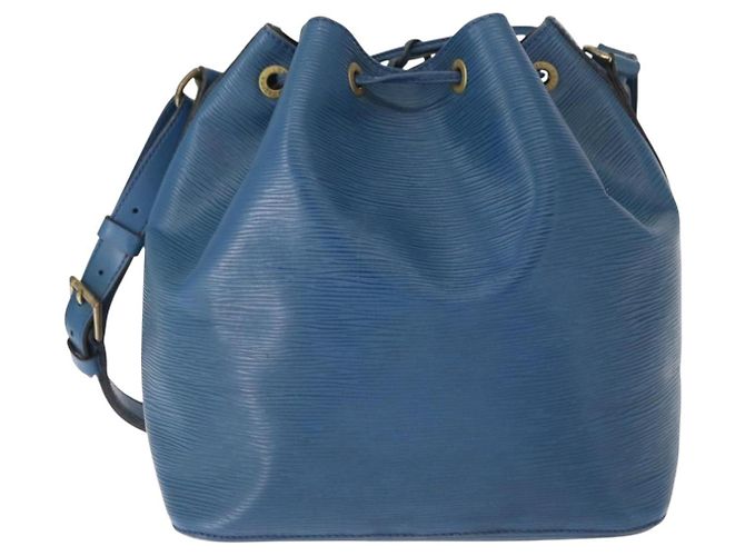 Noe LOUIS VUITTON Borsa a Spalla Petit Noé Epi Blu M44105 LV Auth 160554 - vista 2