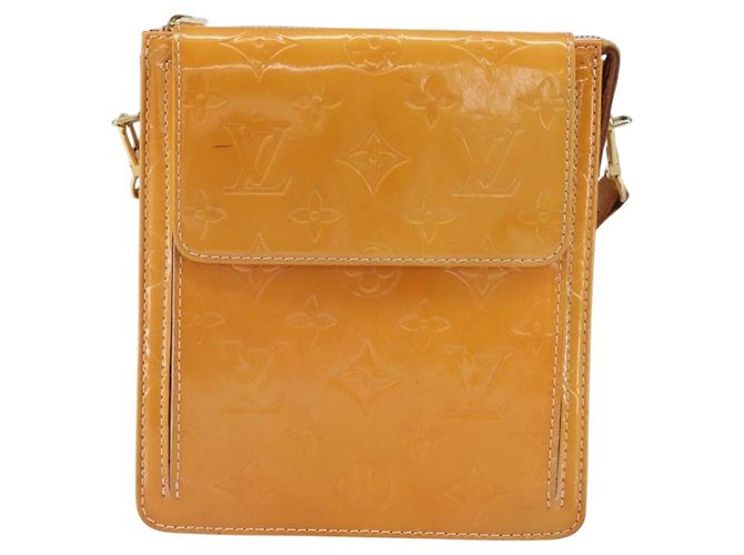 LOUIS VUITTON Pouch Motto Monogram Vernis Rosa Malvavisco M91312 LV Auth 159089 - vista 13