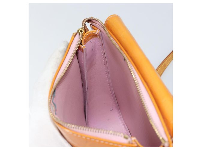 LOUIS VUITTON Pouch Motto Monogram Vernis Rosa Malvavisco M91312 LV Auth 159089 - vista 18