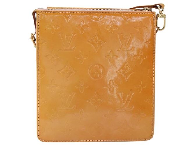 LOUIS VUITTON Pouch Motto Monogram Vernis Rosa Malvavisco M91312 LV Auth 159089 - vista 2