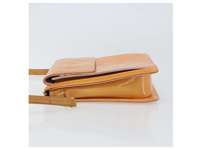 LOUIS VUITTON Pouch Motto Monogram Vernis Rosa Malvavisco M91312 LV Auth 159089 - vista 4