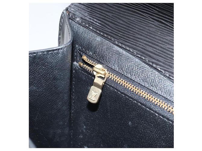 LOUIS VUITTON Clutch Epi Montaigne 27 Nero M52652 LV Auth hk3270 - vista 10