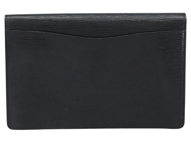 LOUIS VUITTON Clutch Epi Montaigne 27 Nero M52652 LV Auth hk3270 - vista 2