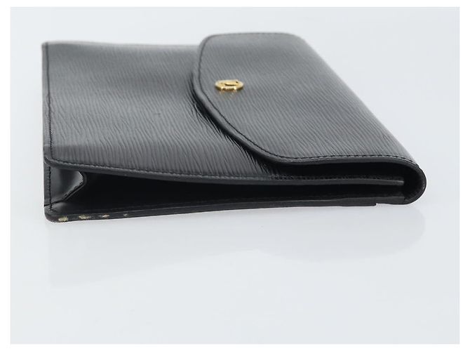 LOUIS VUITTON Clutch Epi Montaigne 27 Nero M52652 LV Auth hk3270 - vista 3