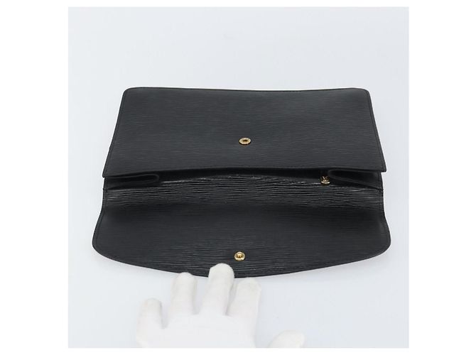 LOUIS VUITTON Clutch Epi Montaigne 27 Nero M52652 LV Auth hk3270 - vista 8