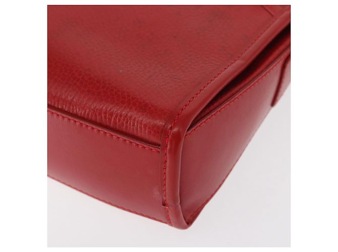 Céline Borsa a Spalla CELINE in Pelle Rossa Dorata Auth 161123 Rosso D'oro - vista 14