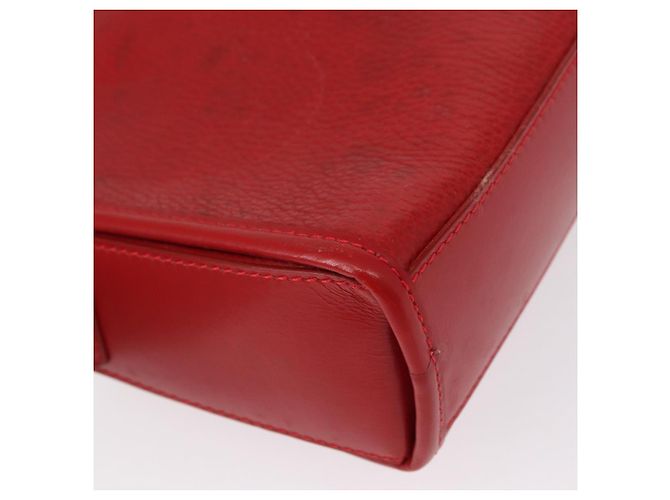 Céline Borsa a Spalla CELINE in Pelle Rossa Dorata Auth 161123 Rosso D'oro - vista 15