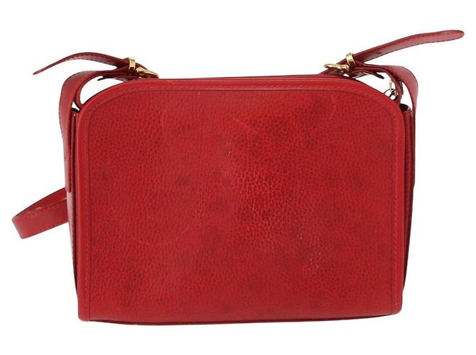 Céline Borsa a Spalla CELINE in Pelle Rossa Dorata Auth 161123 Rosso D'oro - vista 2
