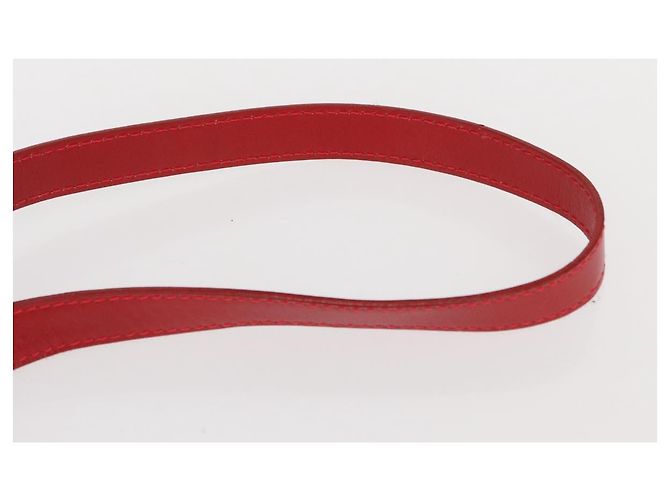 Céline Borsa a Spalla CELINE in Pelle Rossa Dorata Auth 161123 Rosso D'oro - vista 8