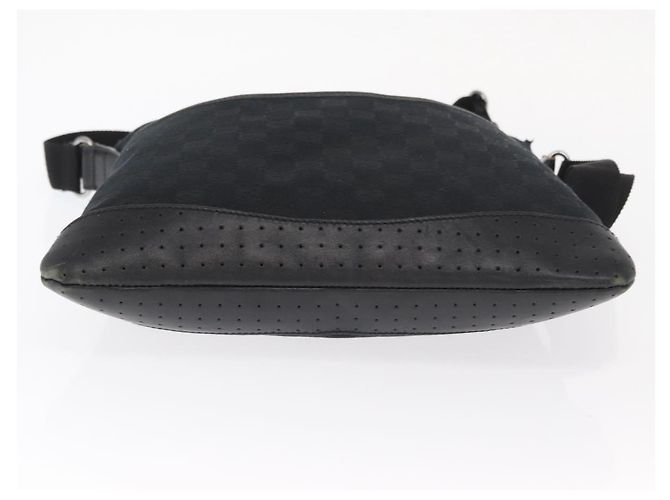 Borsa a Spalla GG Canvas Gucci Nera Argento 145857 Auth 160622 Nero - vista 5