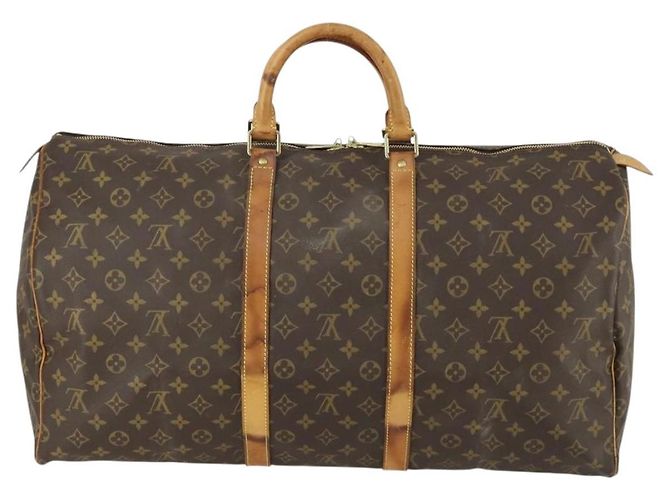 LOUIS VUITTON Borsa Boston Monogram Keepall 55 M41424 LV Auth 159340 Monogramma - vista 2