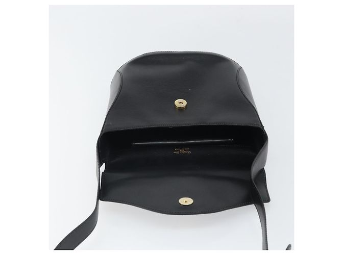 Borsa a Spalla Christian Dior in Pelle Nera Oro Auth 160970 Nero D'oro - vista 10