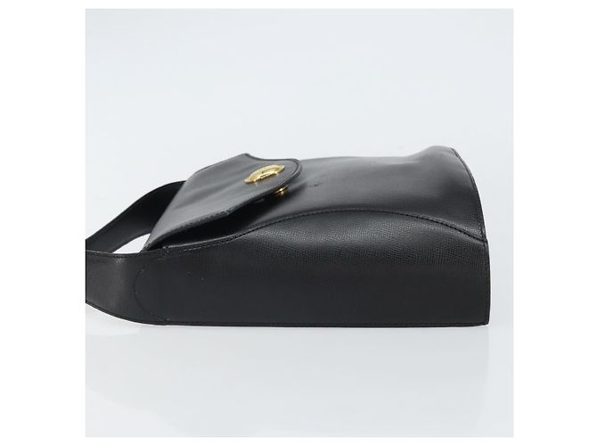 Borsa a Spalla Christian Dior in Pelle Nera Oro Auth 160970 Nero D'oro - vista 4