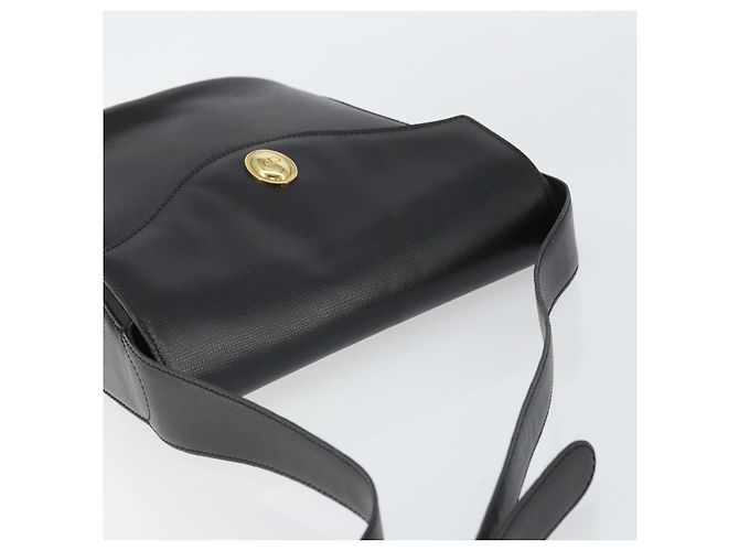 Borsa a Spalla Christian Dior in Pelle Nera Oro Auth 160970 Nero D'oro - vista 6