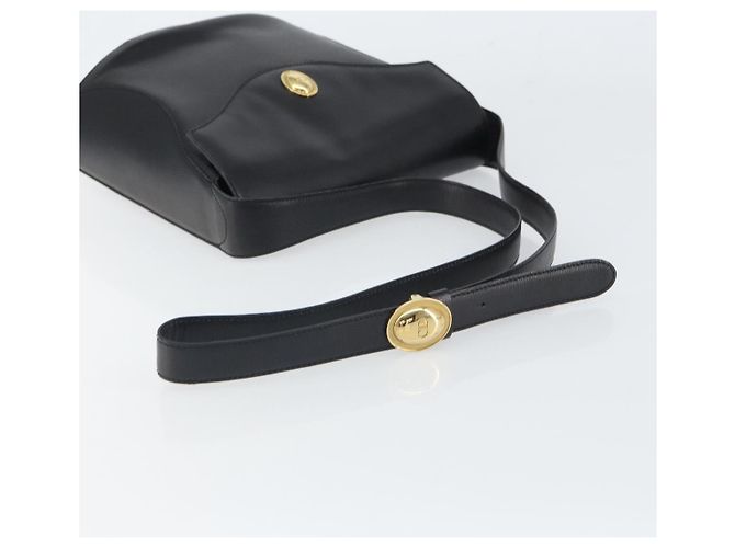 Borsa a Spalla Christian Dior in Pelle Nera Oro Auth 160970 Nero D'oro - vista 7