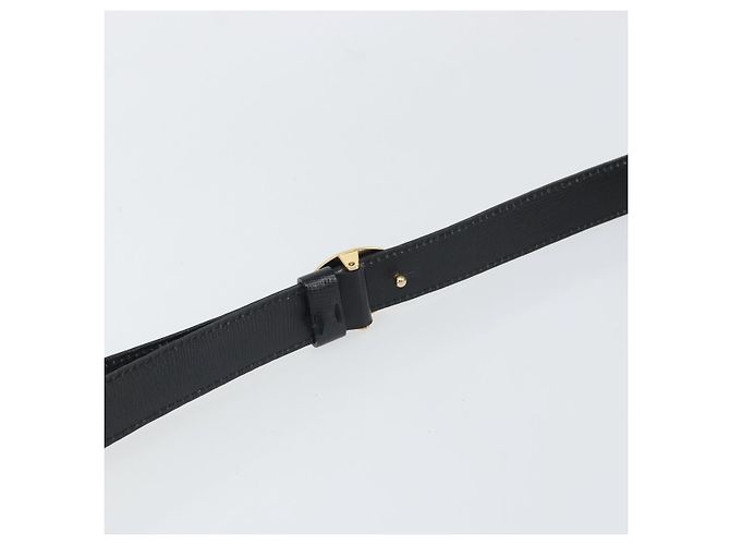 Borsa a Spalla Christian Dior in Pelle Nera Oro Auth 160970 Nero D'oro - vista 8