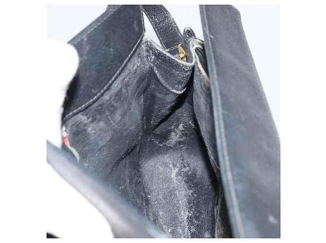 Gucci Borsa GG Supreme Web Sherry Line in PVC nero e oro 116 02 076 Auth 159403 D'oro - vista 19