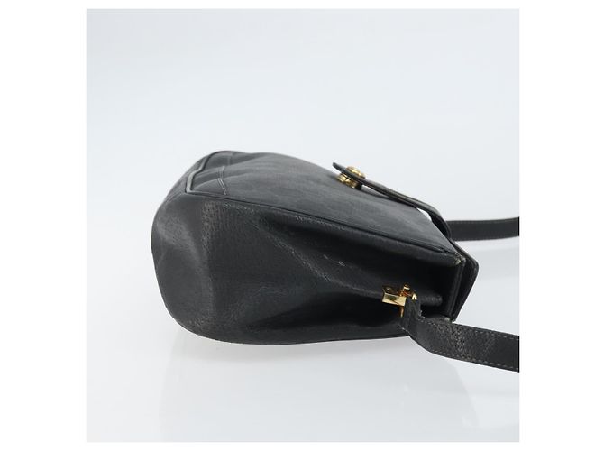Gucci Borsa GG Supreme Web Sherry Line in PVC nero e oro 116 02 076 Auth 159403 D'oro - vista 3