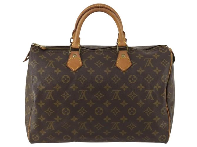 LOUIS VUITTON Borsa a Mano Monogram Speedy 35 M41524 Auth LV am10413 Monogramma - vista 2