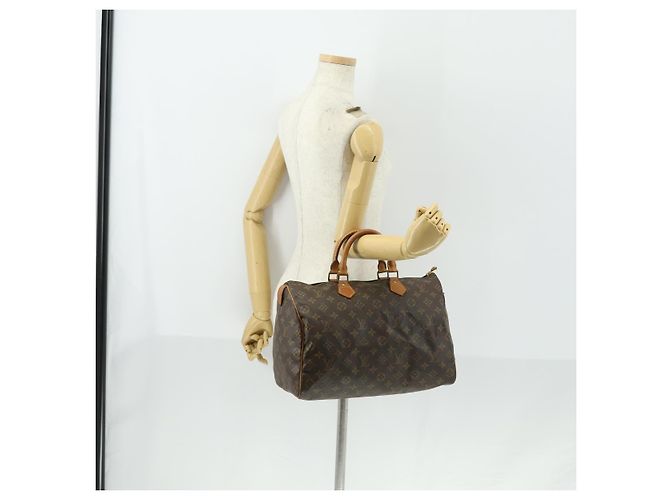 LOUIS VUITTON Borsa a Mano Monogram Speedy 35 M41524 Auth LV am10413 Monogramma - vista 22