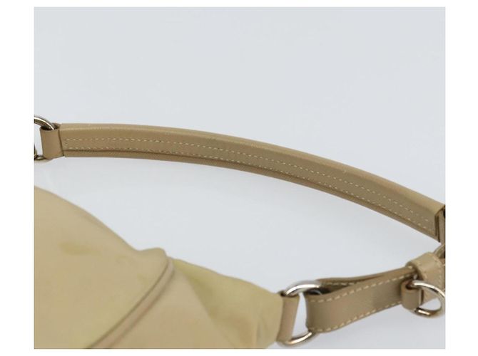 PRADA Schultertasche Nylon Beige Silber Authentisch hk3322 - Ansicht 8