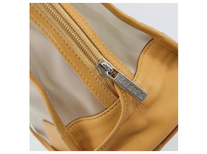 LOEWE Anagramma Modello Limitato Amazona 30 Borsa a Mano Vinile Trasparente Argento Auth hk3315 - vista 10