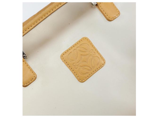 LOEWE Anagramma Modello Limitato Amazona 30 Borsa a Mano Vinile Trasparente Argento Auth hk3315 - vista 17