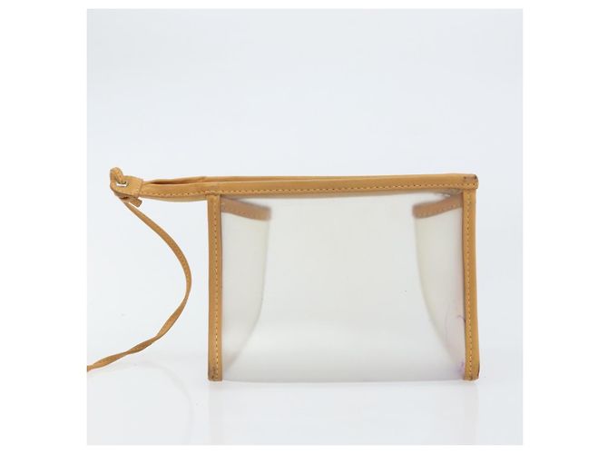 LOEWE Anagramma Modello Limitato Amazona 30 Borsa a Mano Vinile Trasparente Argento Auth hk3315 - vista 21