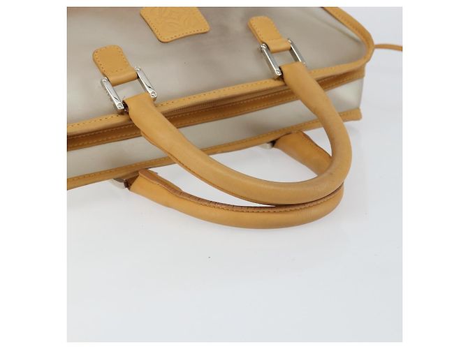 LOEWE Anagramma Modello Limitato Amazona 30 Borsa a Mano Vinile Trasparente Argento Auth hk3315 - vista 7