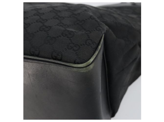 GUCCI GG Canvas Schultertasche Schwarz Silber 109141 Auth 158449 - Ansicht 14