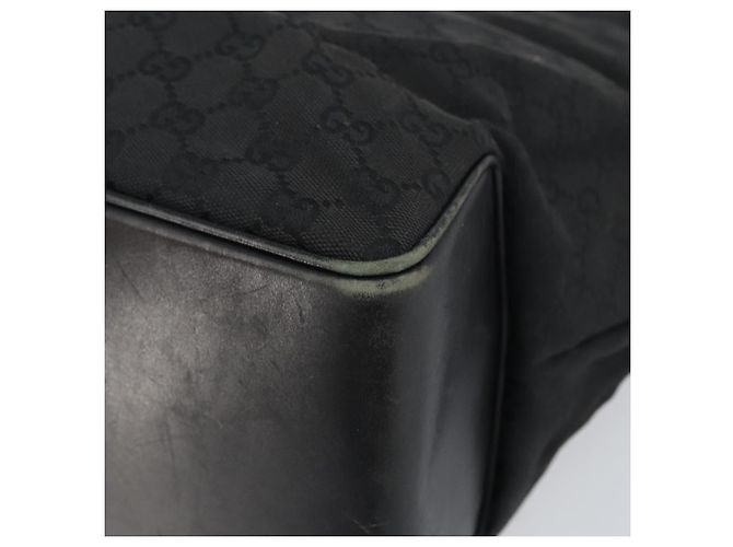 GUCCI GG Canvas Schultertasche Schwarz Silber 109141 Auth 158449 - Ansicht 15