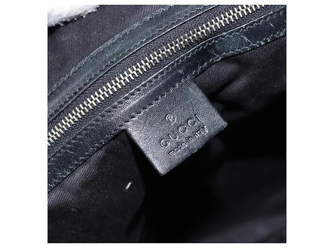 GUCCI GG Canvas Schultertasche Schwarz Silber 109141 Auth 158449 - Ansicht 17