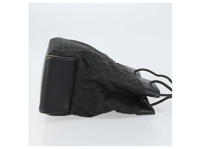 GUCCI GG Canvas Schultertasche Schwarz Silber 109141 Auth 158449 - Ansicht 3
