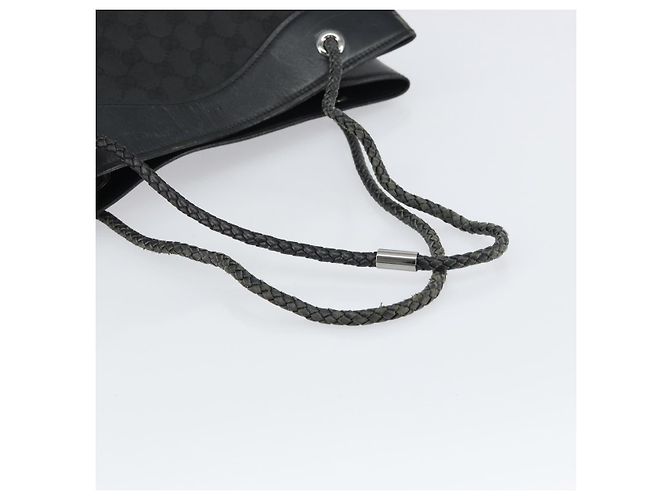 GUCCI GG Canvas Schultertasche Schwarz Silber 109141 Auth 158449 - Ansicht 7