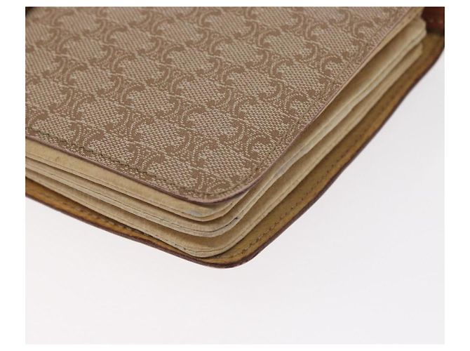 Céline Borsa a Spalla in Tela Macadam CELINE PVC Beige Oro Auth 159576 D'oro - vista 14