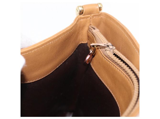 Céline Borsa a Spalla in Tela Macadam CELINE PVC Beige Oro Auth 161796 D'oro - vista 18