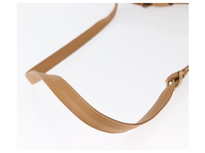 Céline Borsa a Spalla in Tela Macadam CELINE PVC Beige Oro Auth 161796 D'oro - vista 8