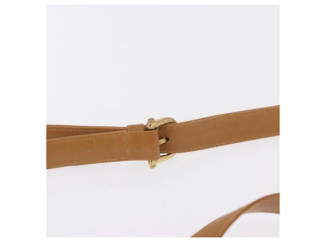 Céline Borsa a Spalla in Tela Macadam CELINE PVC Beige Oro Auth 161796 D'oro - vista 9